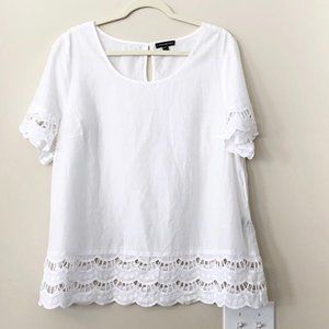 White lace Blouse 1416